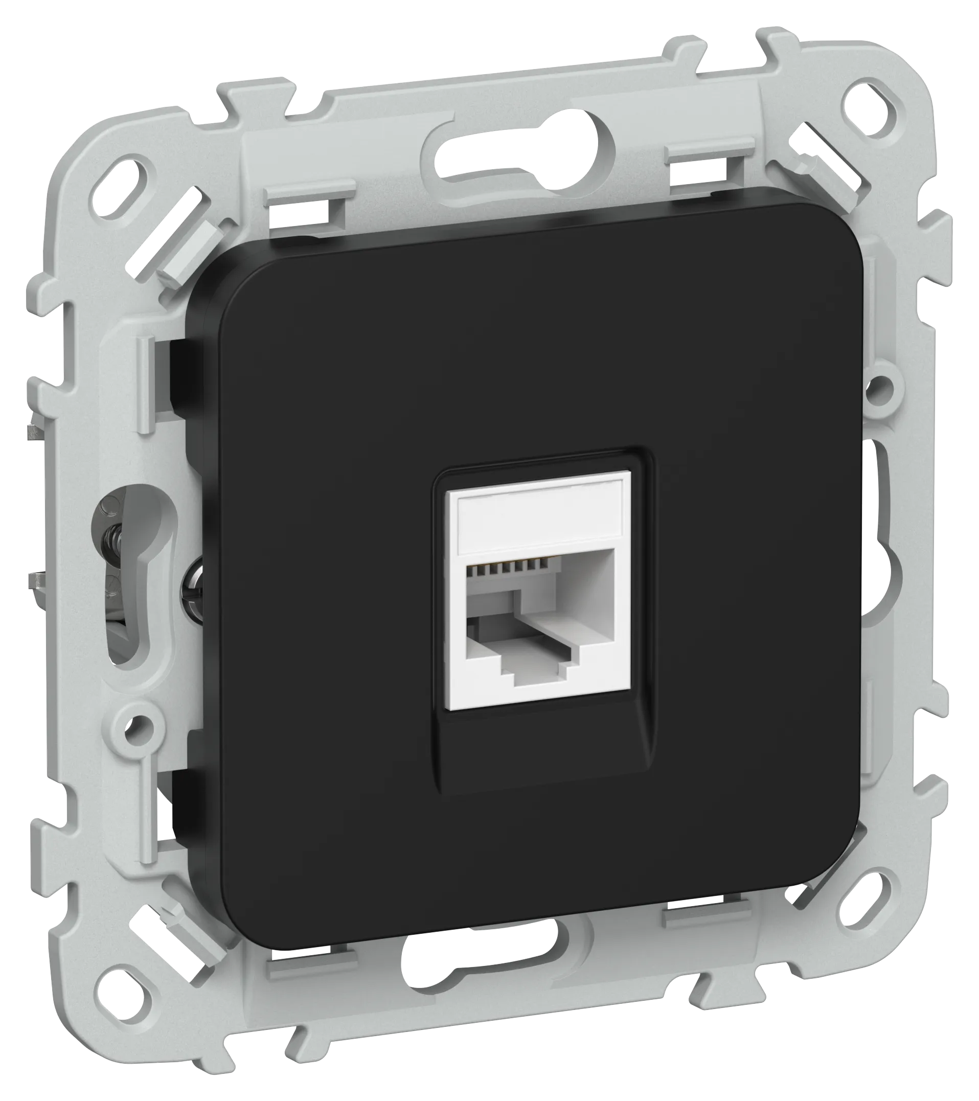 FLITE Розетка компьютерная RJ45 категория 5Е UTP РК5е-1-0-ФлЧ черный IEK