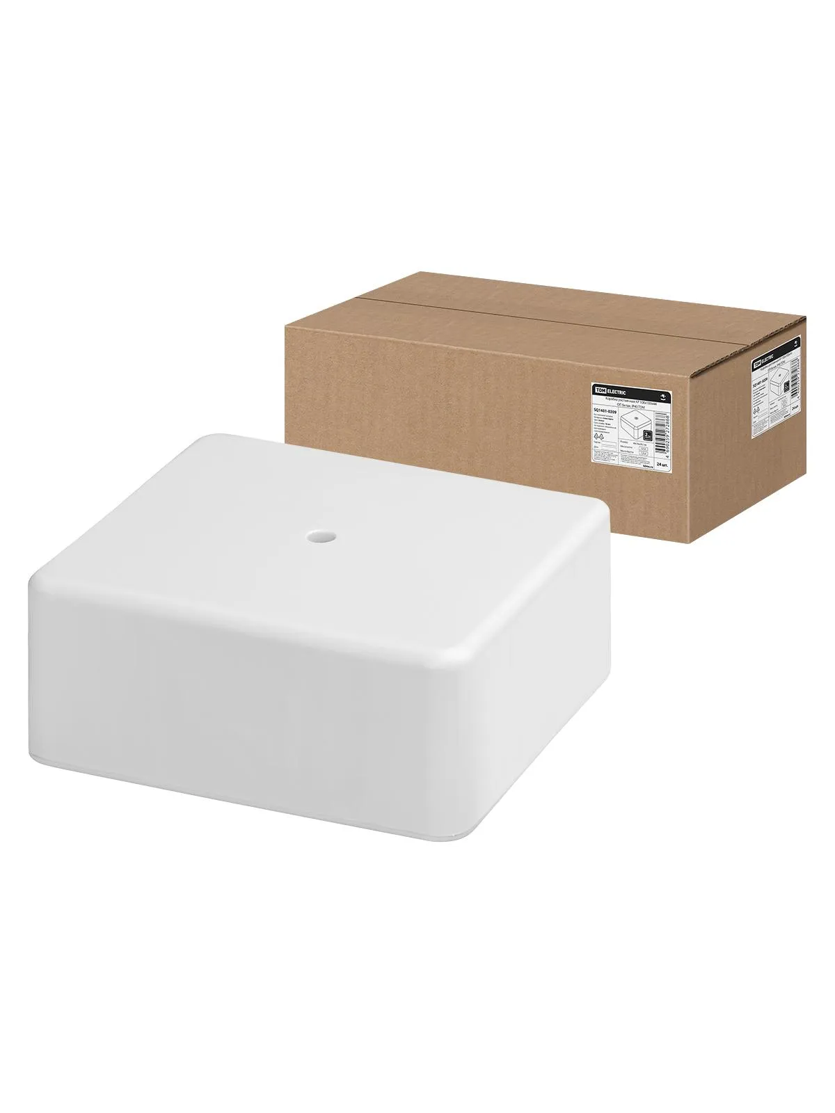 Коробка распаячная КР 100х100х44 ОП белая IP40 