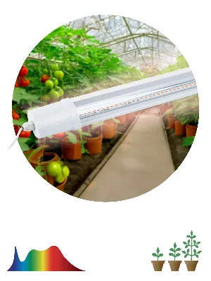 Фитолампа светодиодная линейная FITO-24W-Ra90-N полного спектра 24 Вт