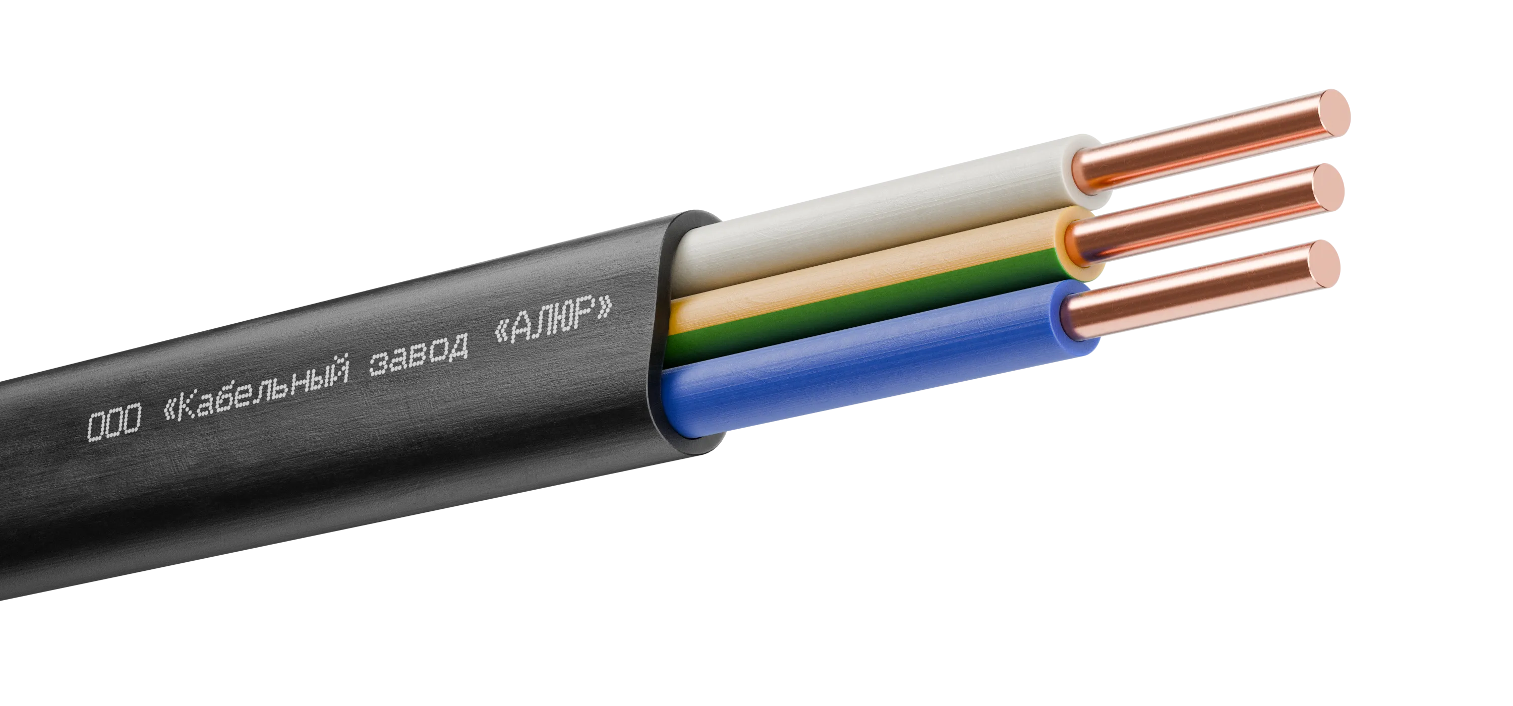 Кабель силовой ВВГ-Пнг(А)-LS 3х6 (N.PE)-0.66 однопроволочный бухта