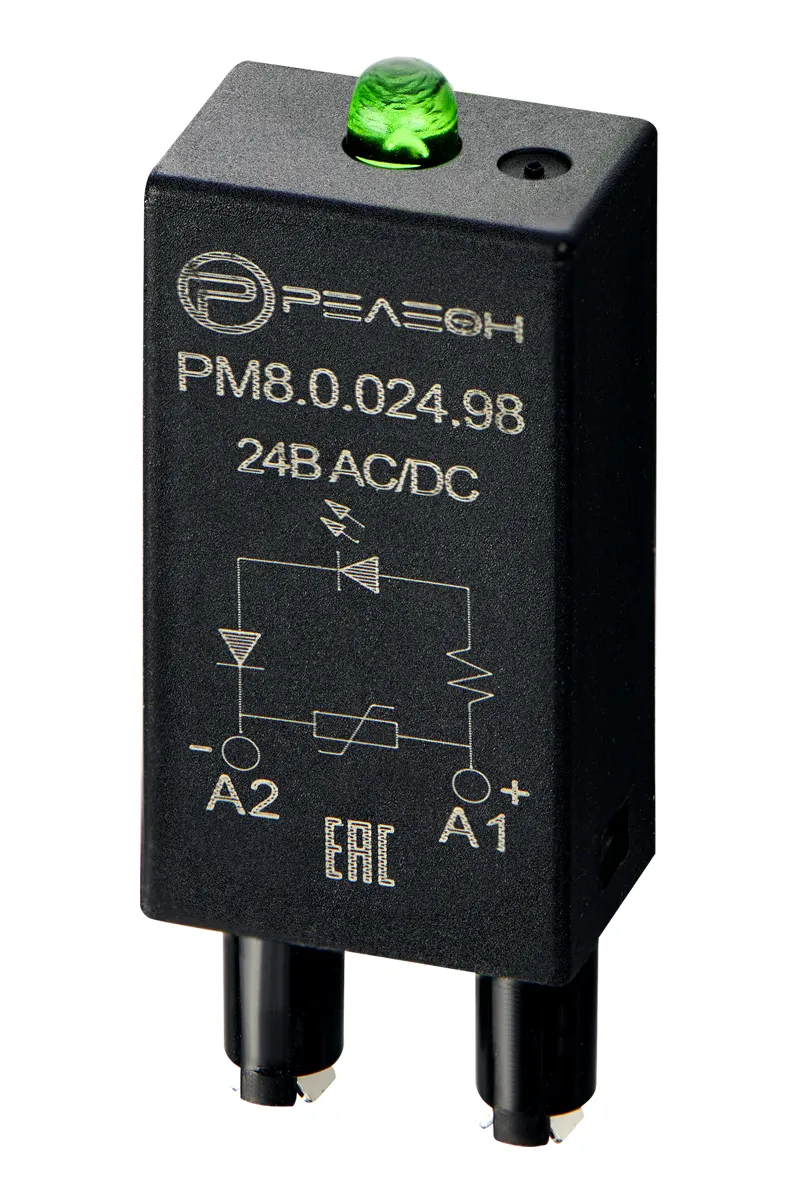Модуль индикации и защиты, LED + Варистор (24В AC/DC)