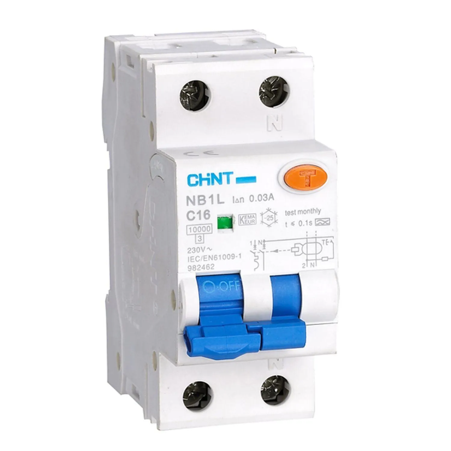Автомат дифференциальный NB1L 1P+N C32 30мА тип AC 10кА (36mm) (R) 