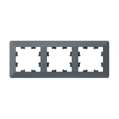 ATLASDESIGN AIR 3-постовая РАМКА, ГРИФЕЛЬ/дымчатый черный
