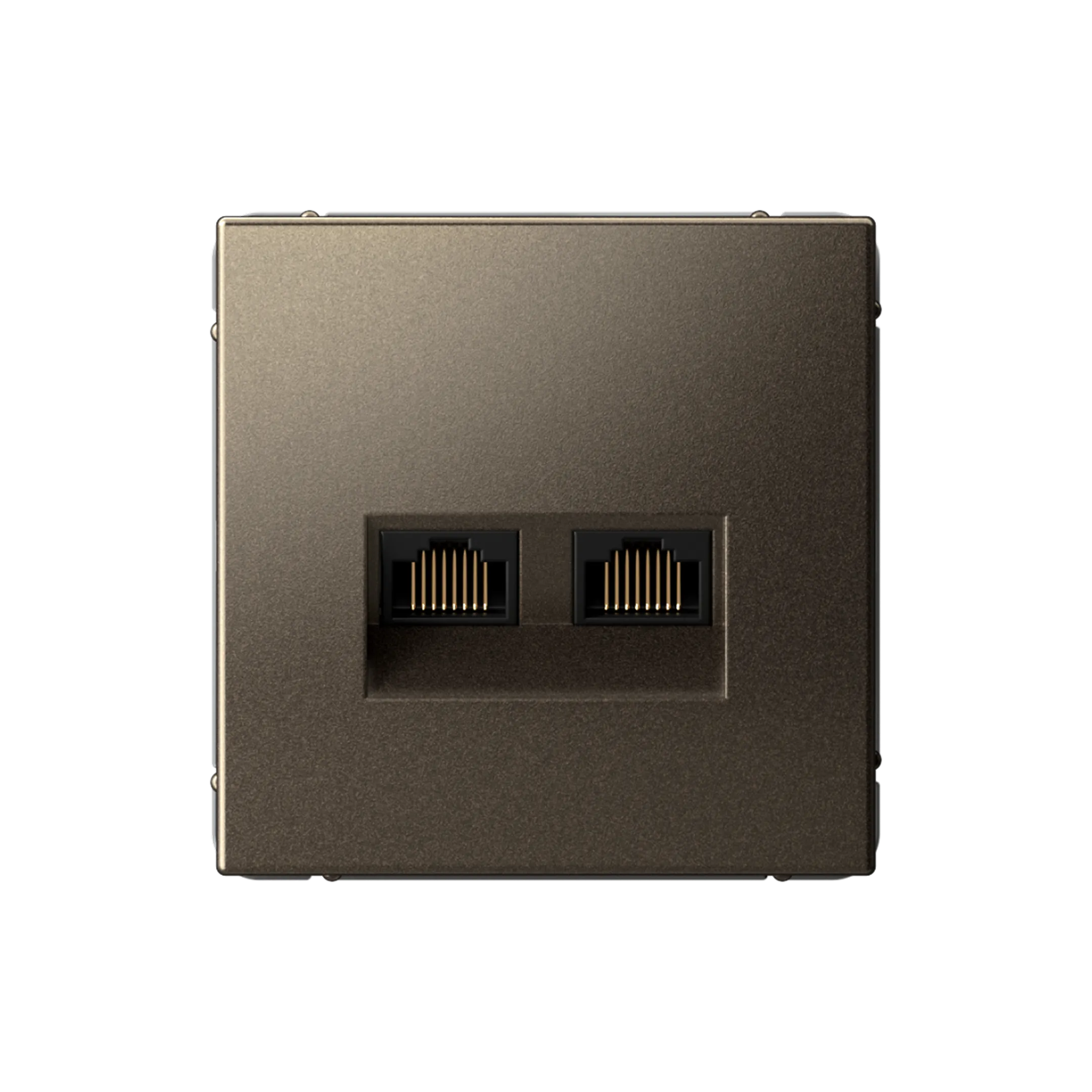 ARTGALLERY РОЗЕТКА двойная компьютерная RJ45+RJ45, кат. 5е, механизм, МОККО