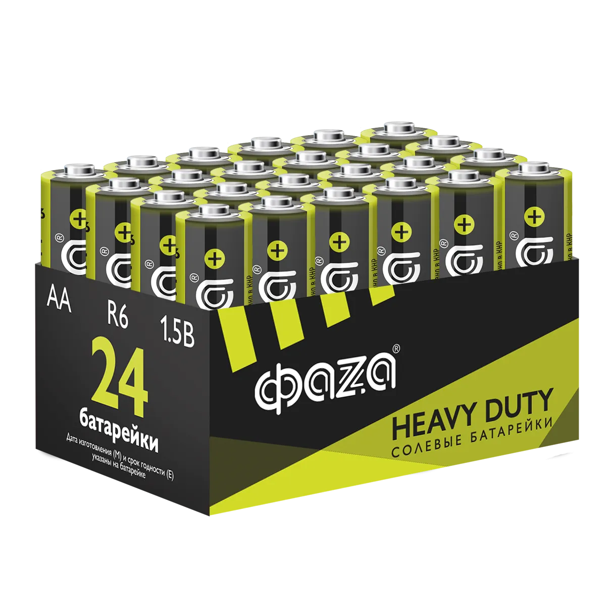 Элементы питания солевые R 6 (AA) Heavy Duty (24 шт. в упаковке)