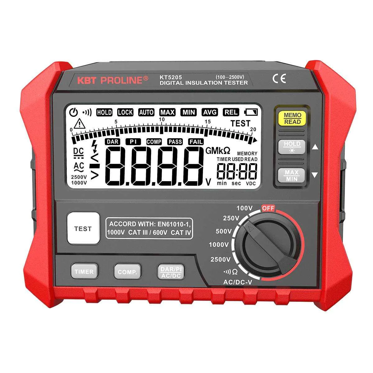 Мегаомметр цифровой KT 5205 серия ''PROLINE'' 
