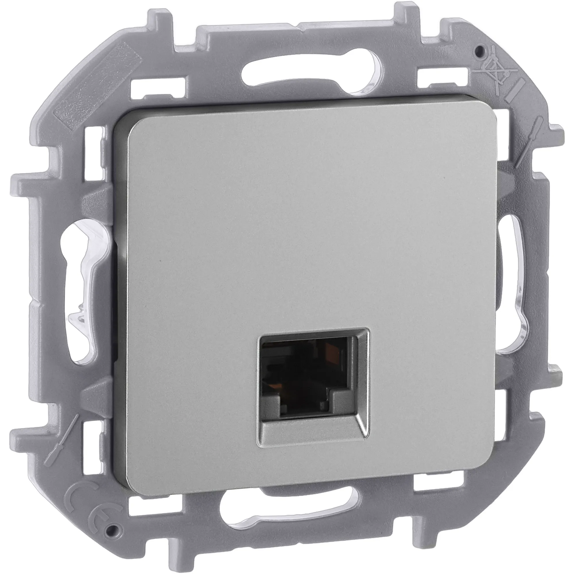 INSPIRIA розетка информационная RJ 45 категория 5e UTP  алюминий