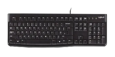 Клавиатура проводная K120, 104 клавиши, USB-A, черный 