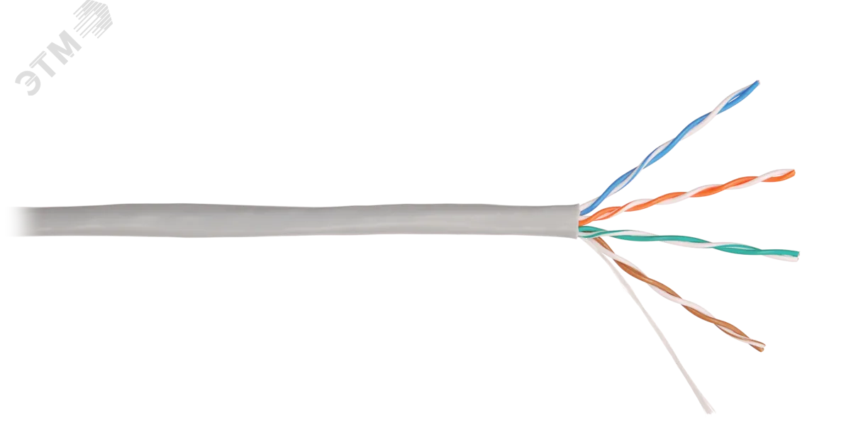 Витая пара СORDLINE U/UTP 5e Сu 4х2х0.46 PVC IN BASE серый 305м