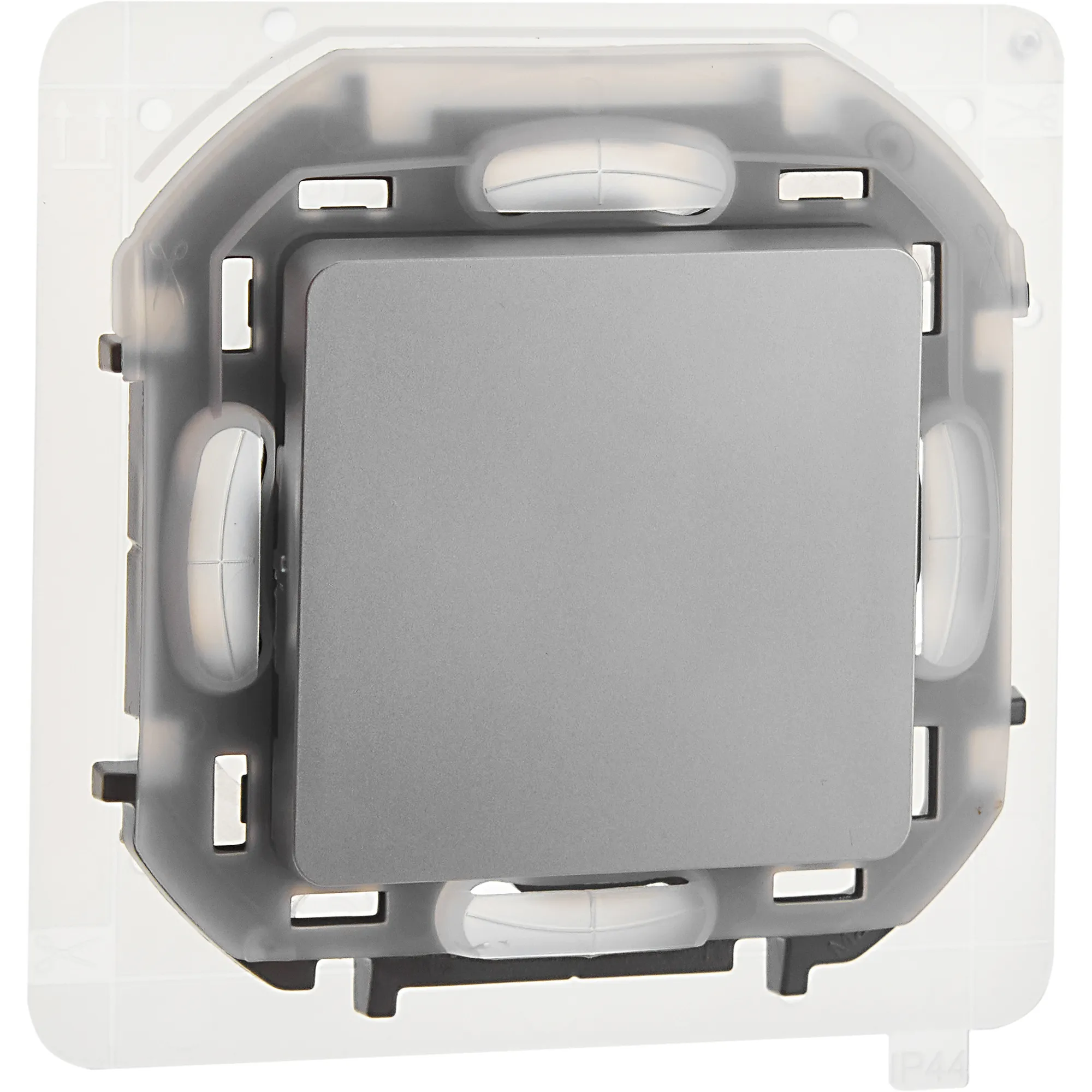 Переключатель IP44 INSPIRIA 10 AX 250 В~ алюминий