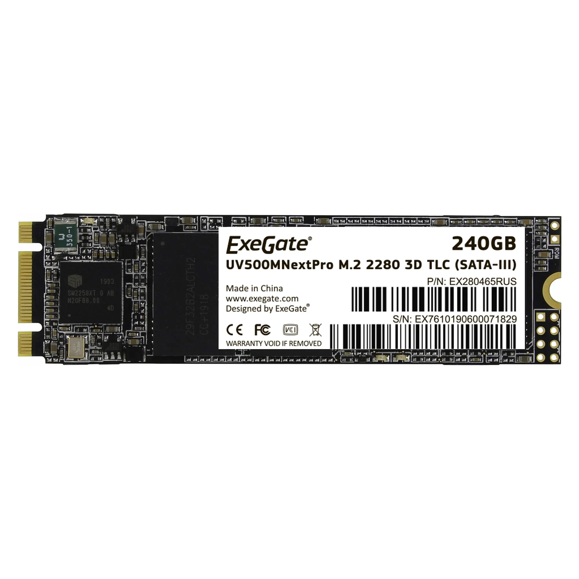 Накопитель SSD M.2 2280 240GB NextPro UV500TS240 (SATA-III) 