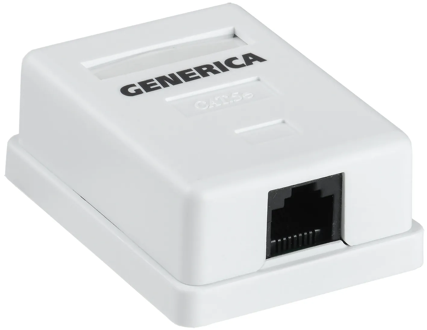 Розетка информационная настенная RJ45 категории 5Е UTP 1 порт GENERICA