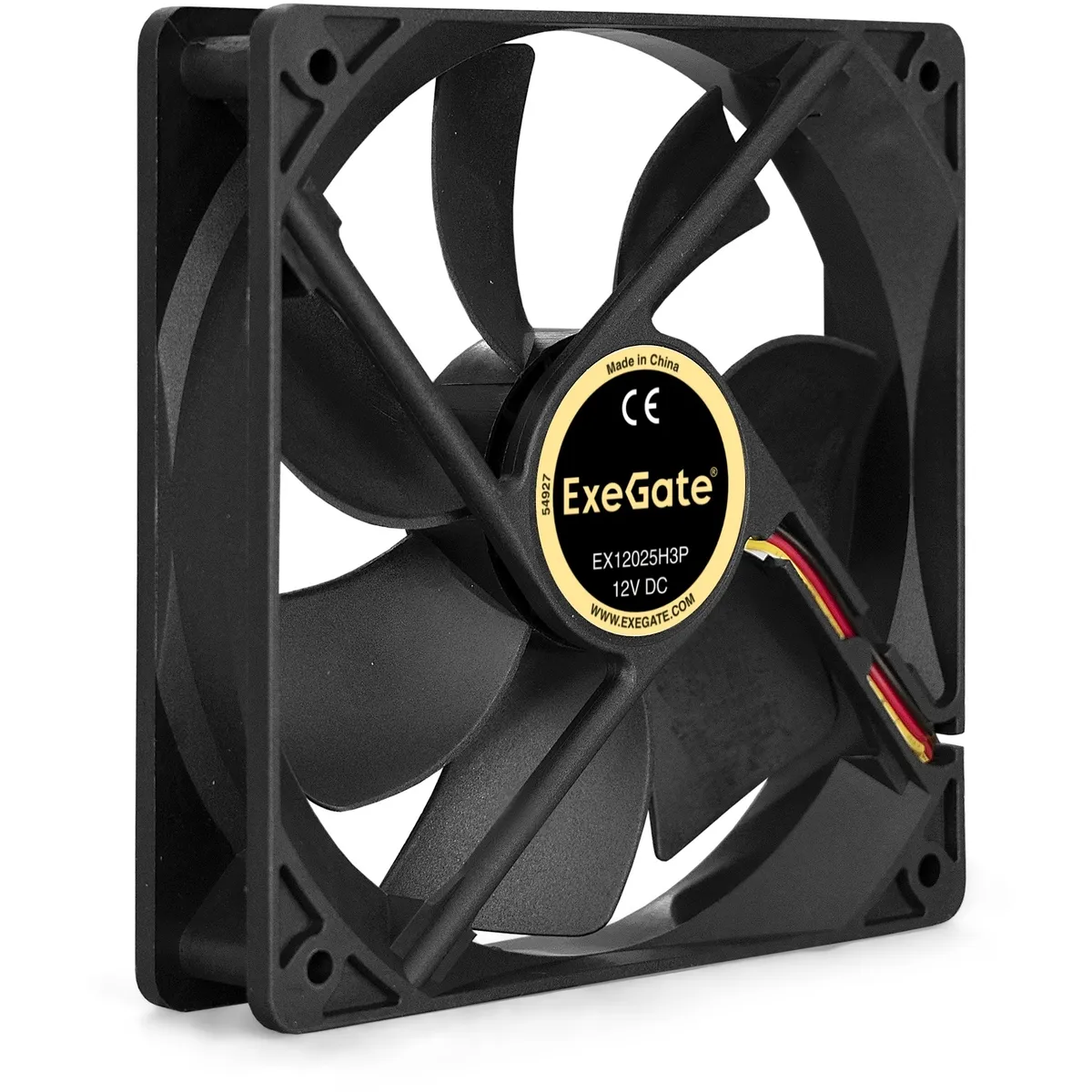 Вентилятор для корпуса 12В DC, 120x120x25 мм, 3pin, 1500RPM, 25dBA, гидродинамический подшипник 