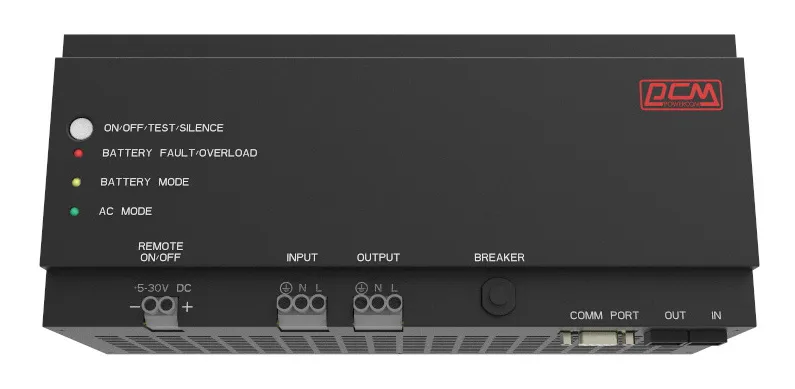 Источник бесперебойного питания Offline DRU-850 850 ВА/510 Вт фазы 1/1 4 мин PDU клеммы 