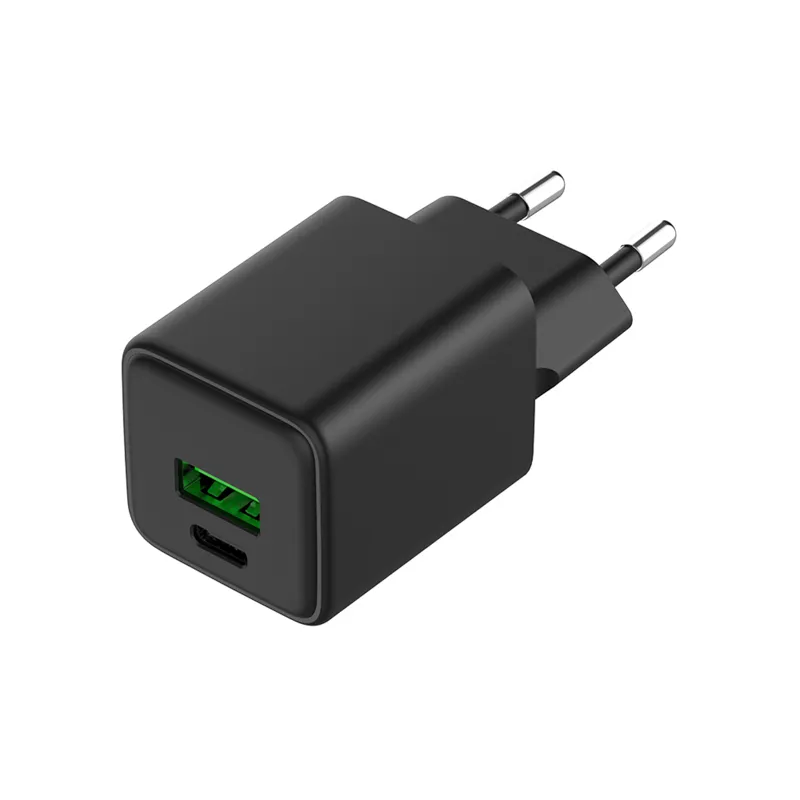 Устройство зарядное сетевое с двумя портами USB-A и USB-C 30Вт 