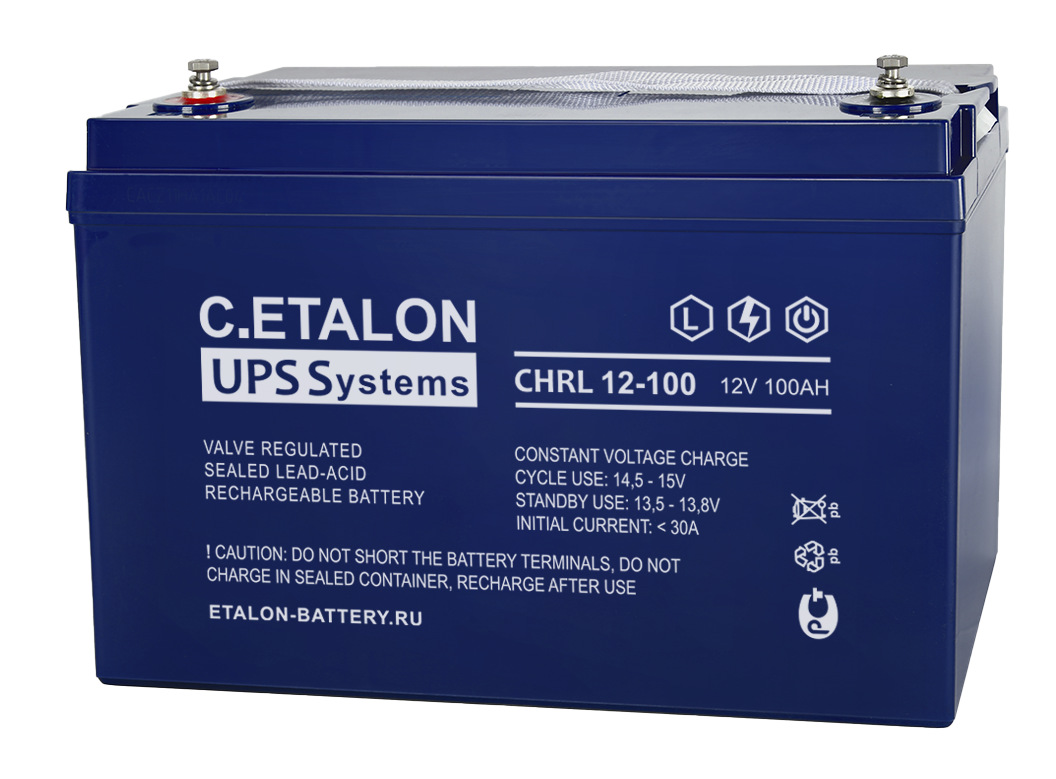 Аккумулятор C.ETALON CHRL 12В 100 А/ч