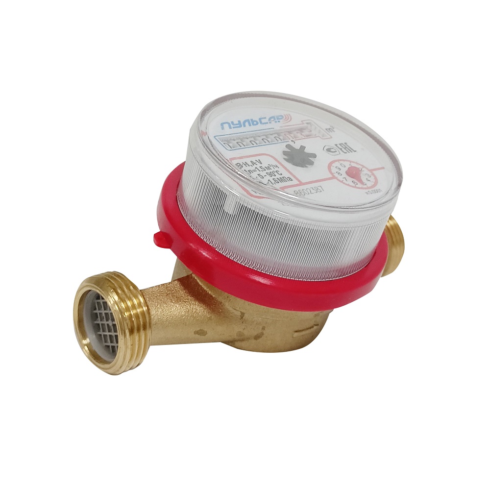 Счетчик воды Р универсальный 1/2' (Ду15), Qn=1,5м3/час, L=110мм, (без присоединителей)