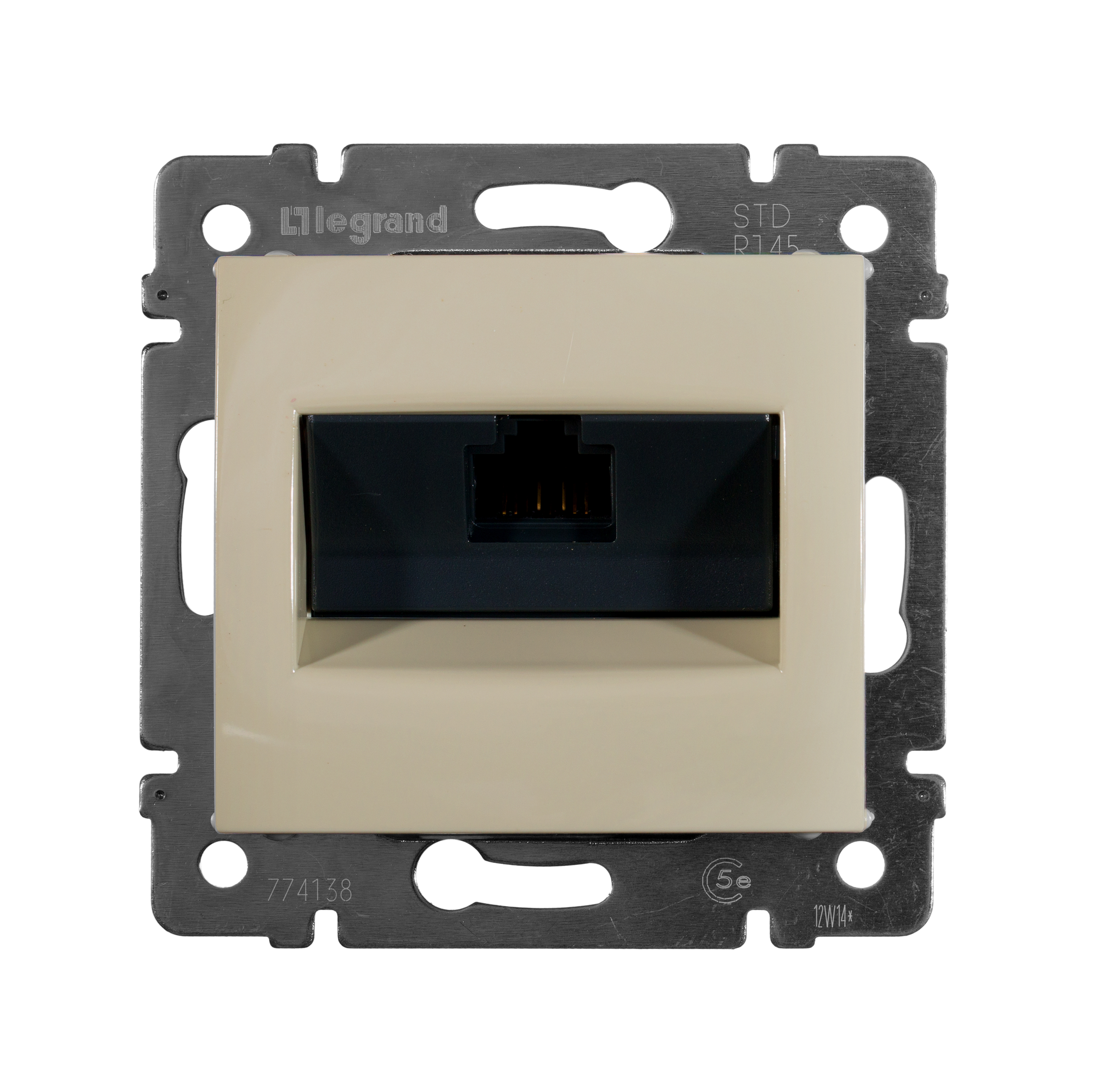 VALENA Розетка компьютерная RJ45х1 категория 5е в рамку слоновая кость