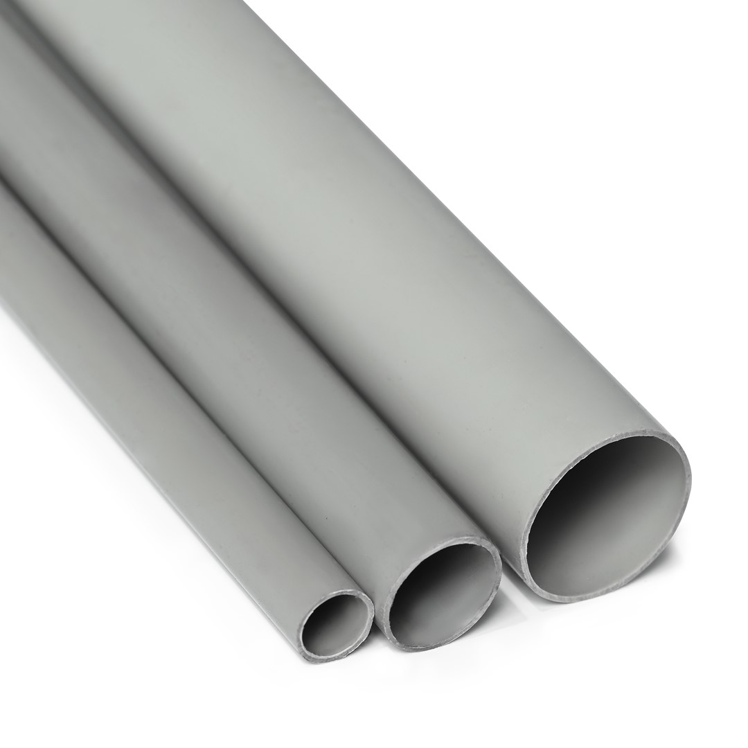 Труба гладкая самозатухающая ПВХ д.16мм (156м)    цвет серый (часть ОКЛ)