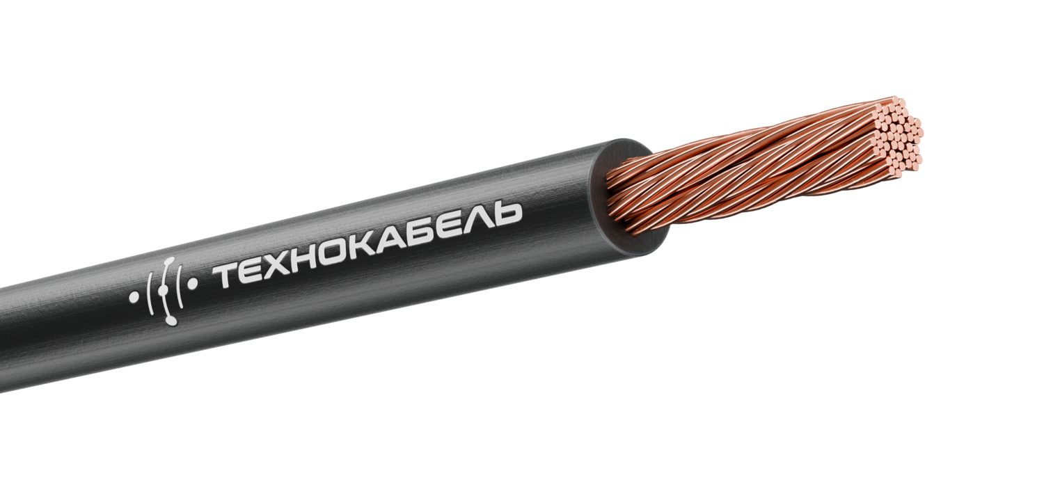 Провод силовой ПуГВнг(А)-LS 1х1,5 черный ТРТС