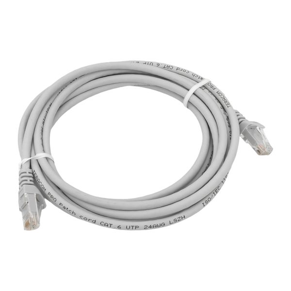 Патч-корд TERACOM PRO Cat.6 неэкранированный UTP оболочка LSZH серый (3.0м)