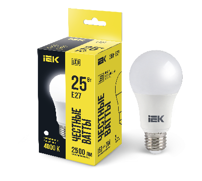 Лампа светодиодная A80 груша 25Вт 230В 4000К E27