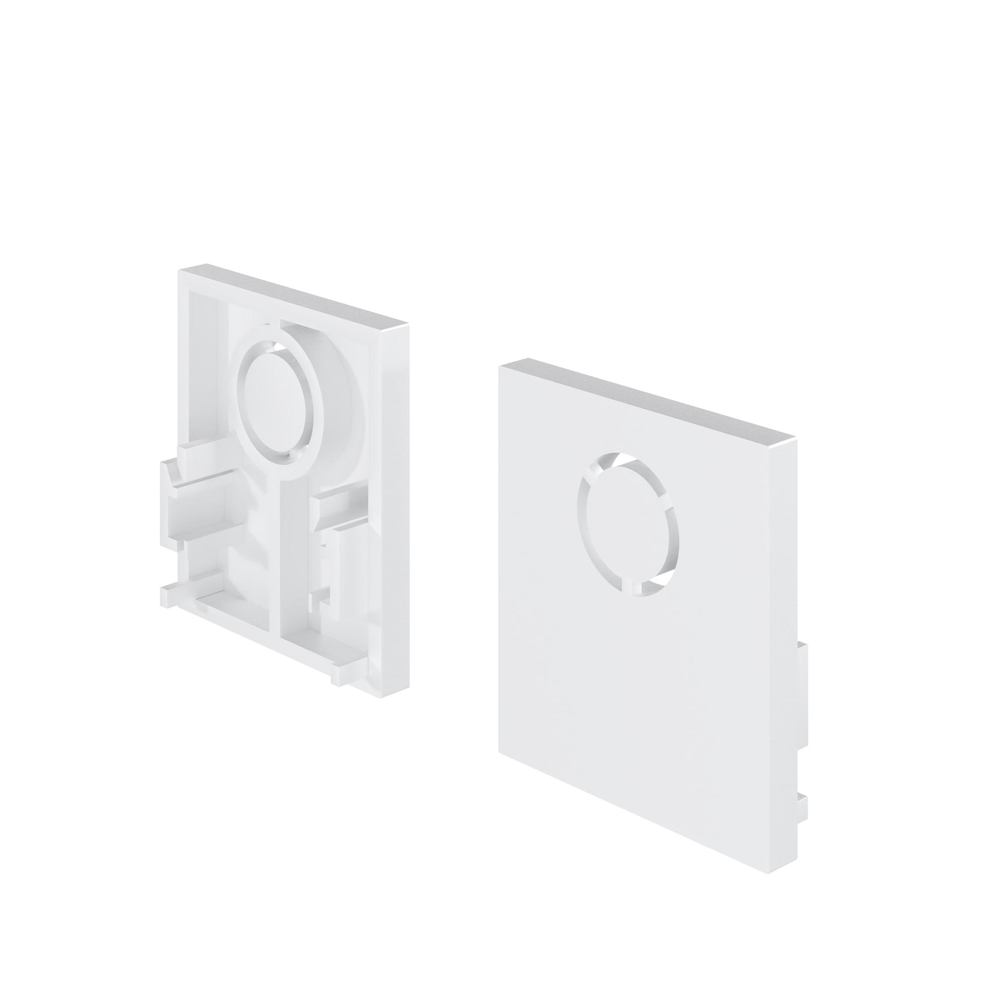 Заглушки для накладного низкопрофильного шинопровода Exility 2шт