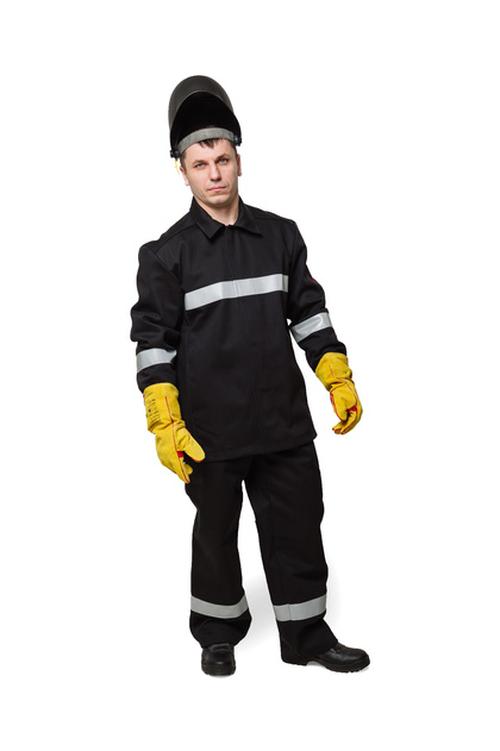 Костюм сварщика мужской летний КСв 130W 1 класс защиты, р. 104-108/182-188