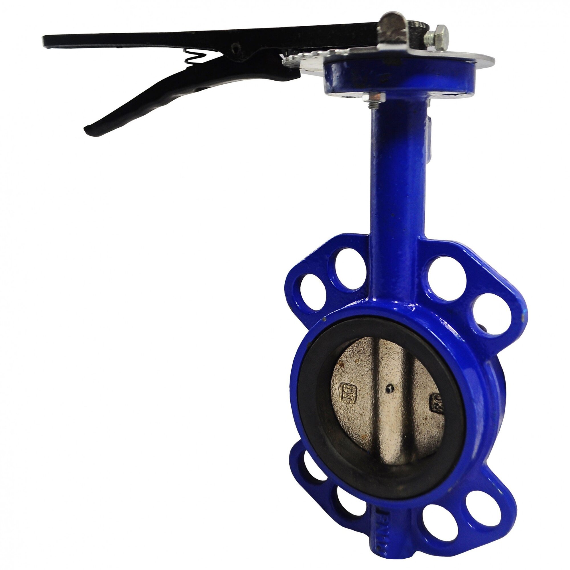 Затвор дисковый поворотный чугунный DN 65 PN 16 межфланцевый диск чугун