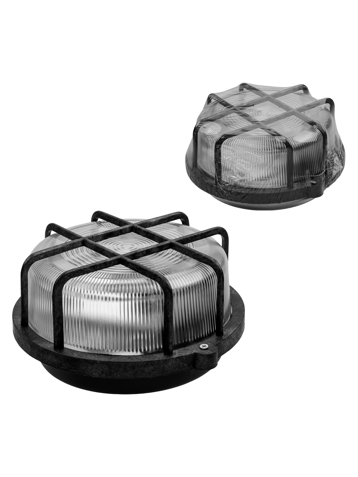 Светильник НПП 03-100-005.04 У3 корпус и защитная  сетка черный