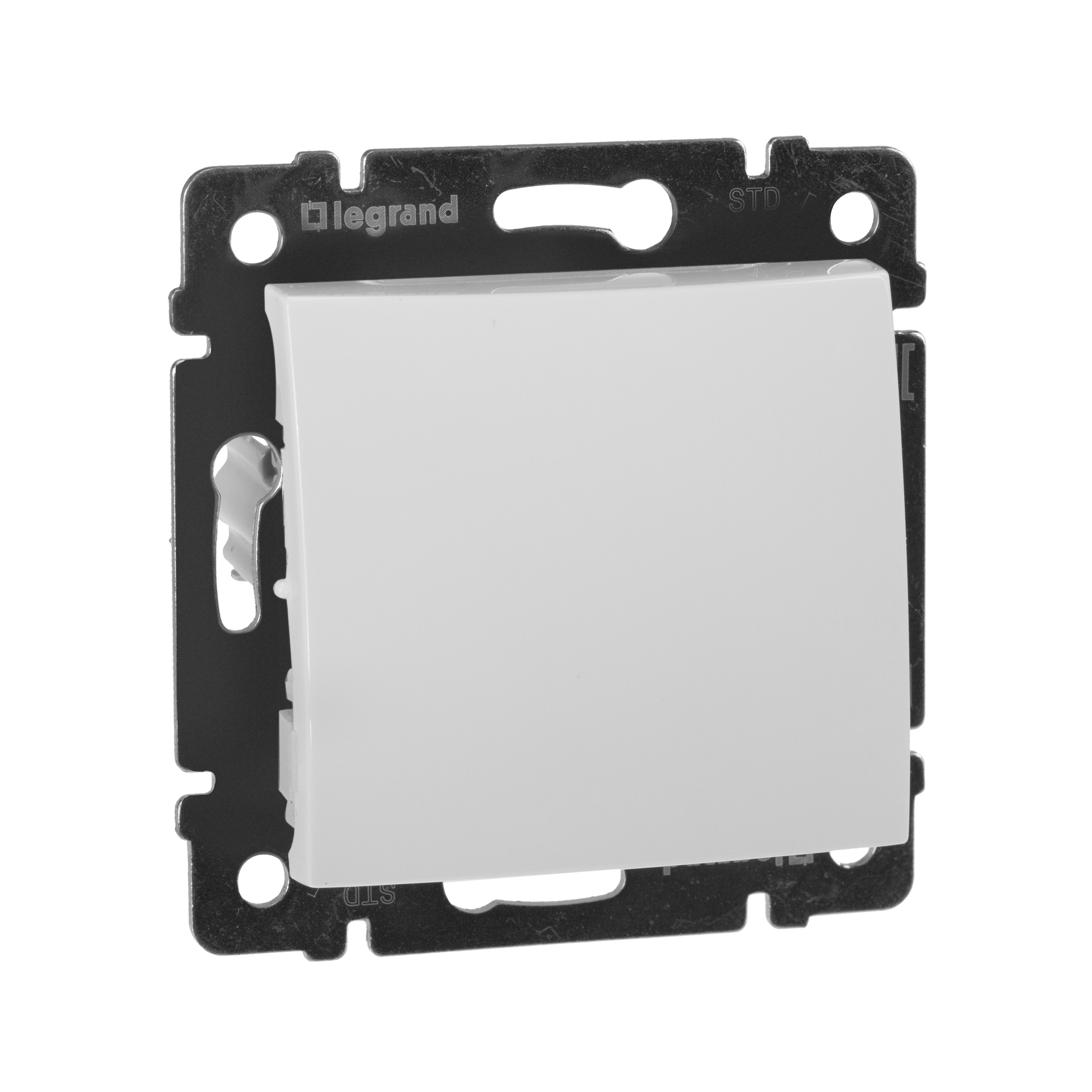 Выключатель одноклавишный, в рамку, белый