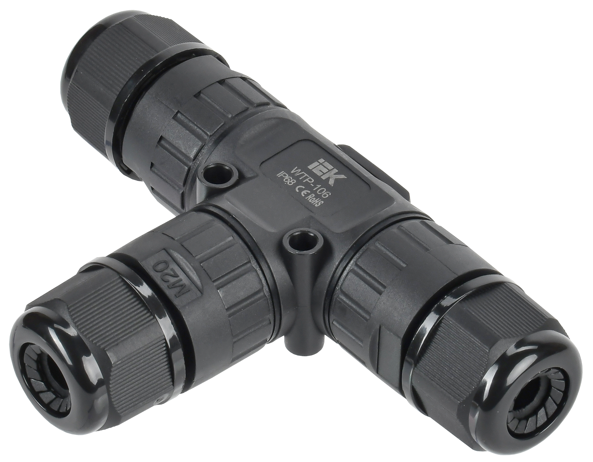 Коннектор кабельный герметичный WTP-106 3 PIN IP68