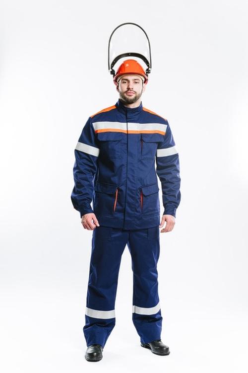 Костюм летний для защиты от термических рисков электрической дуги СП011-Л 20.1 кал/см2 (куртка+брюки), р. 96-100/182-188