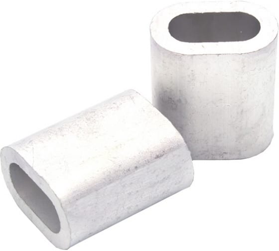 Зажим алюминиевый 6мм DIN3093 для троса