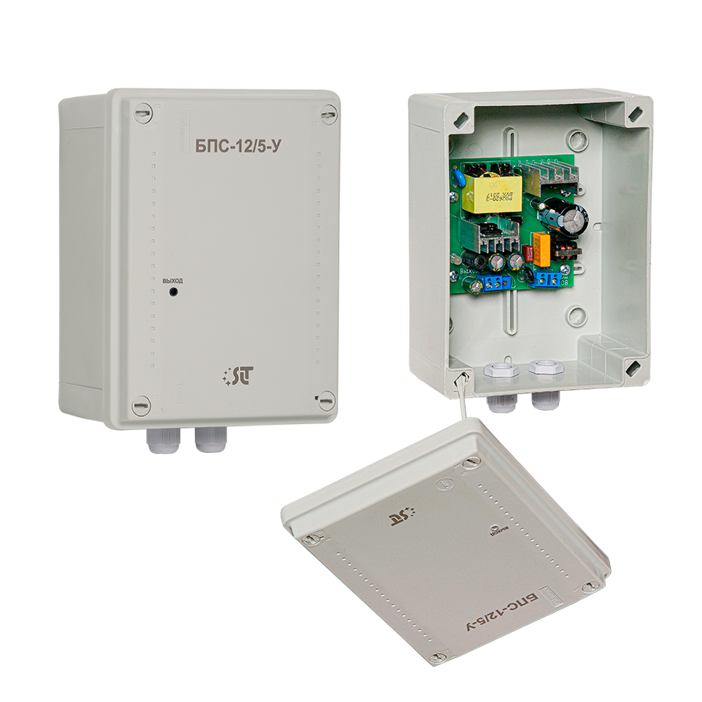 Блок питания стабилизированный БПС-12/5-У (уличный)