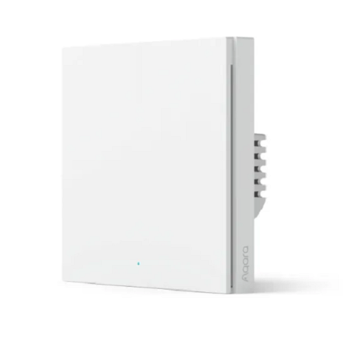 AQARA Умный настенный выключатель H1 EU(с         нейтралью, 1 клавиша), модель WS-EUK03