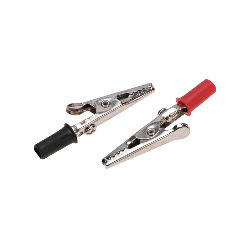 Зажим крокодил, длина 53 мм, ток 15A, 2 шт.,