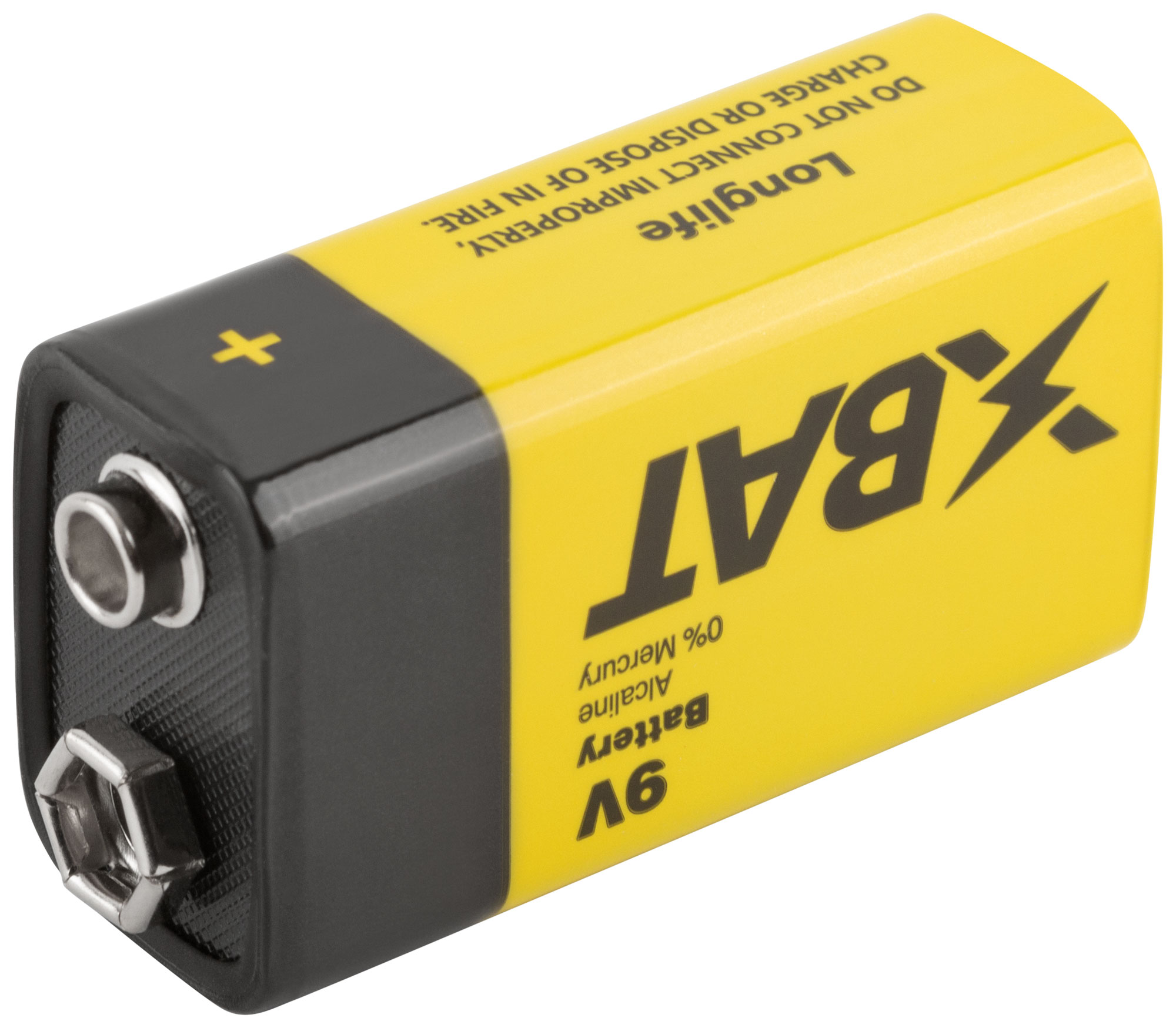 Батарейка щелочная, 9 В, тип Крона, 1 шт.