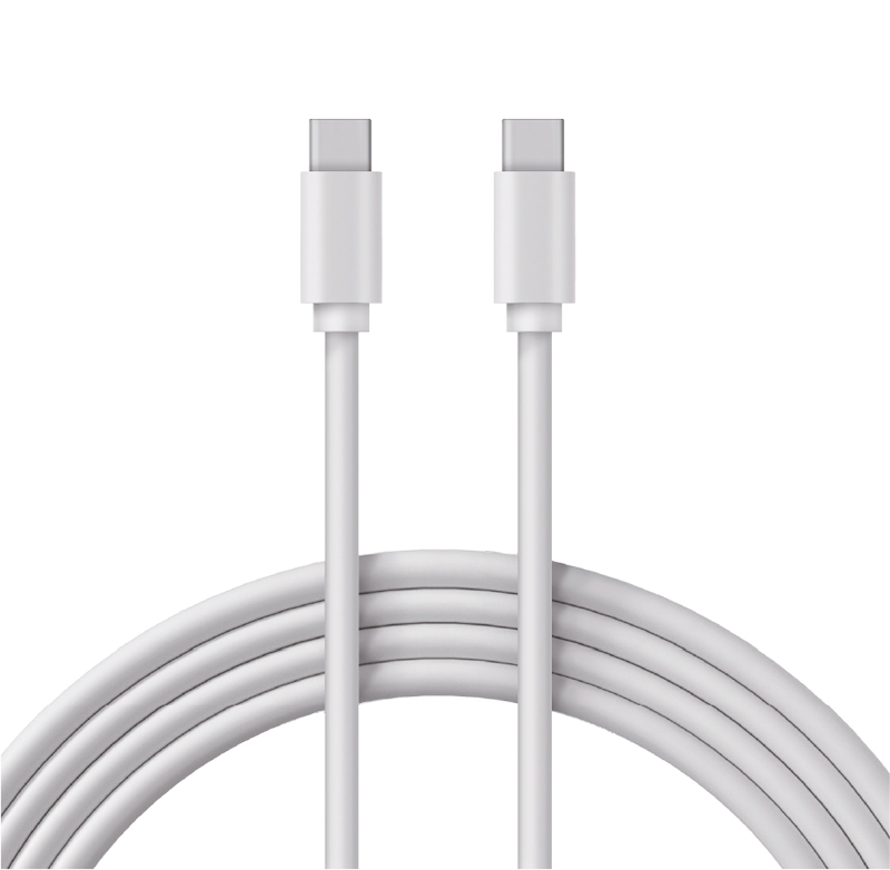 Кабель Type-C - Type-C PD 60W, 1m, PVC, white, 18-1831,