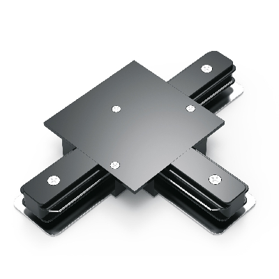 Коннектор для встраиваемых трековых шинопроводов AC 220В Черный IP20 Т-образный Track Gauss