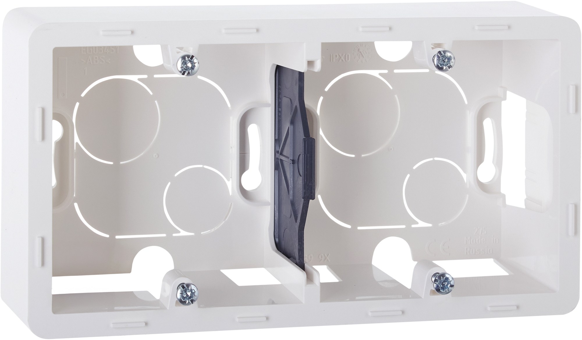 Коробка накладного монтажа 2 поста INSPIRIA белый