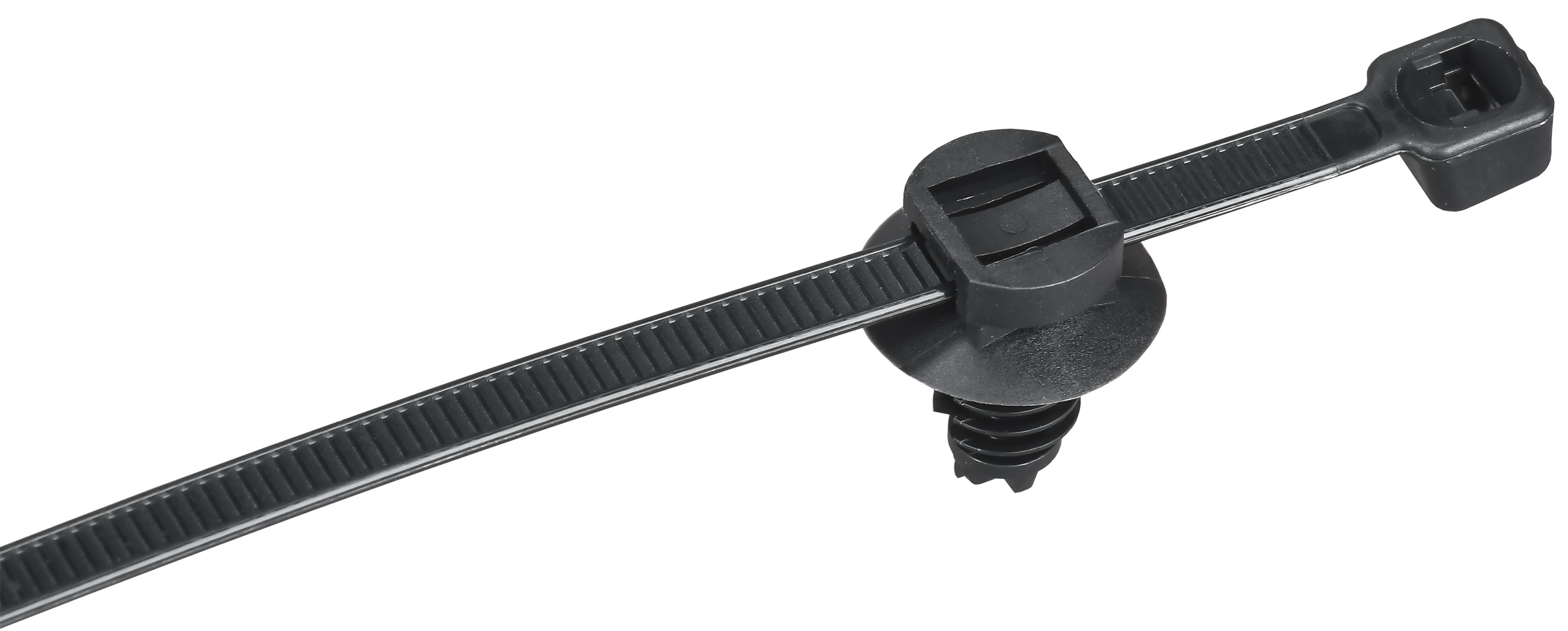 Хомут P6.6 с креплением на елочку черный 4.8х200мм 100шт/упак IEK