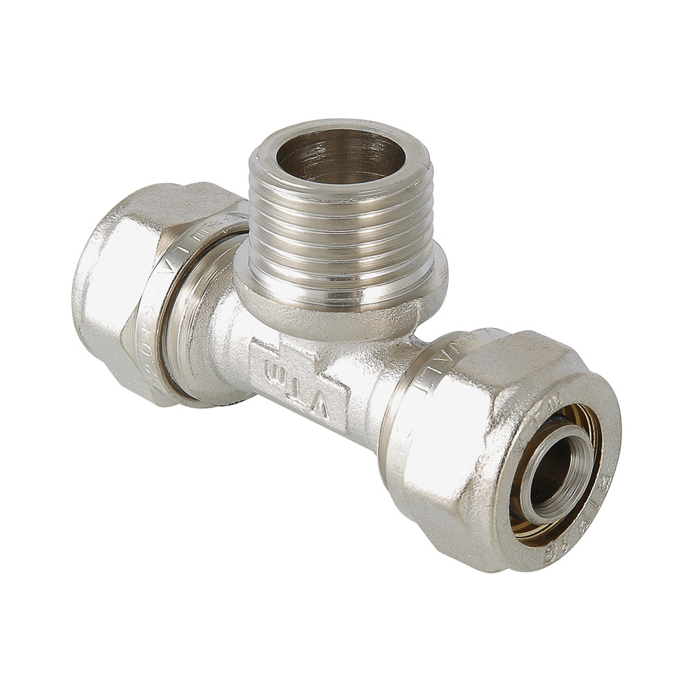 Тройник обжимной 20x3/4' НР