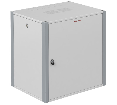 Шкаф телекоммуникационный настенный 19' 9U дверь металл IP20. 600x450x450mm(ШхГхВ) цвет серый(RAL 7035/RAL7000)