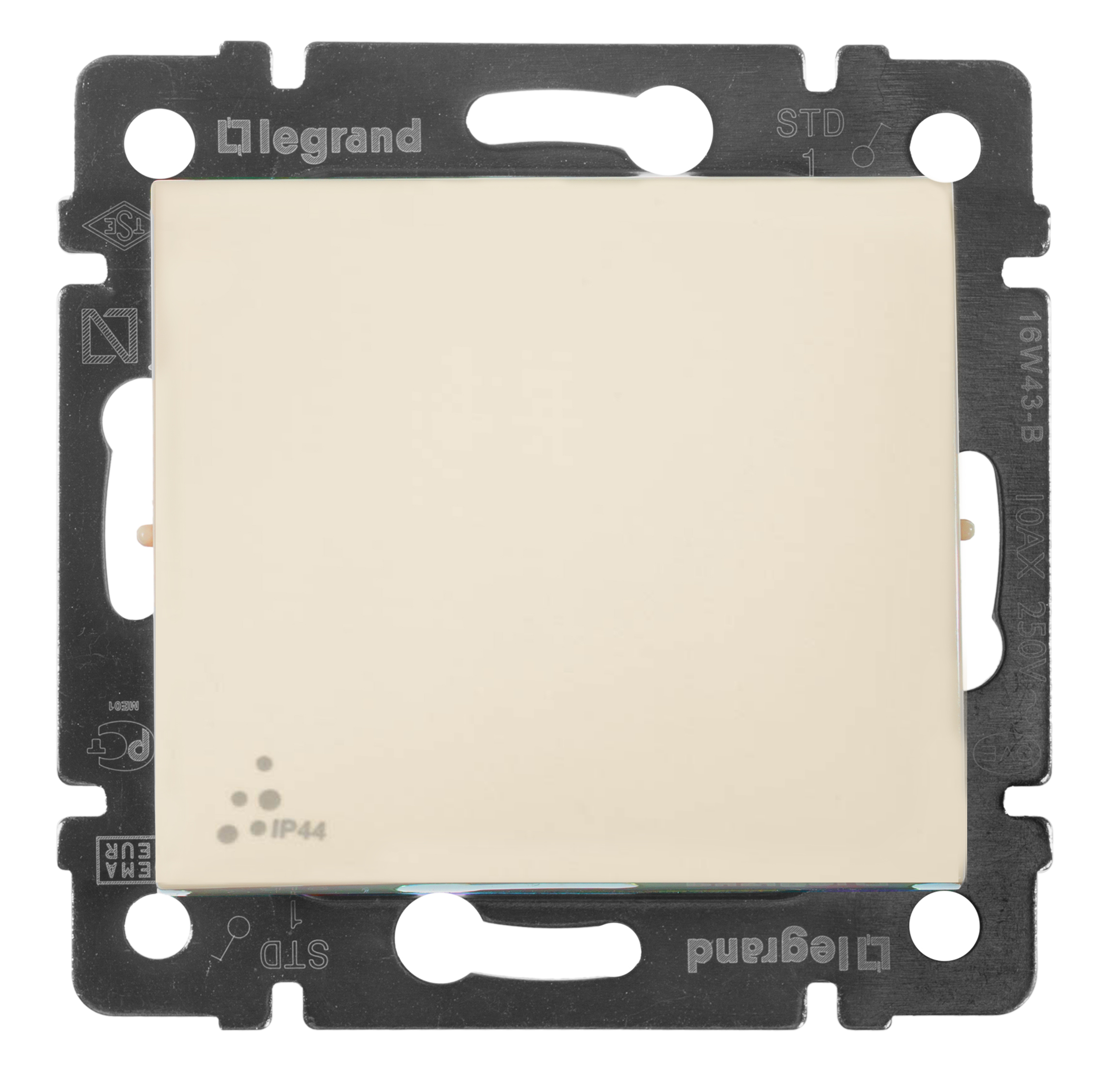 VALENA Выключатель 10А 250В IP44 слоновая кость