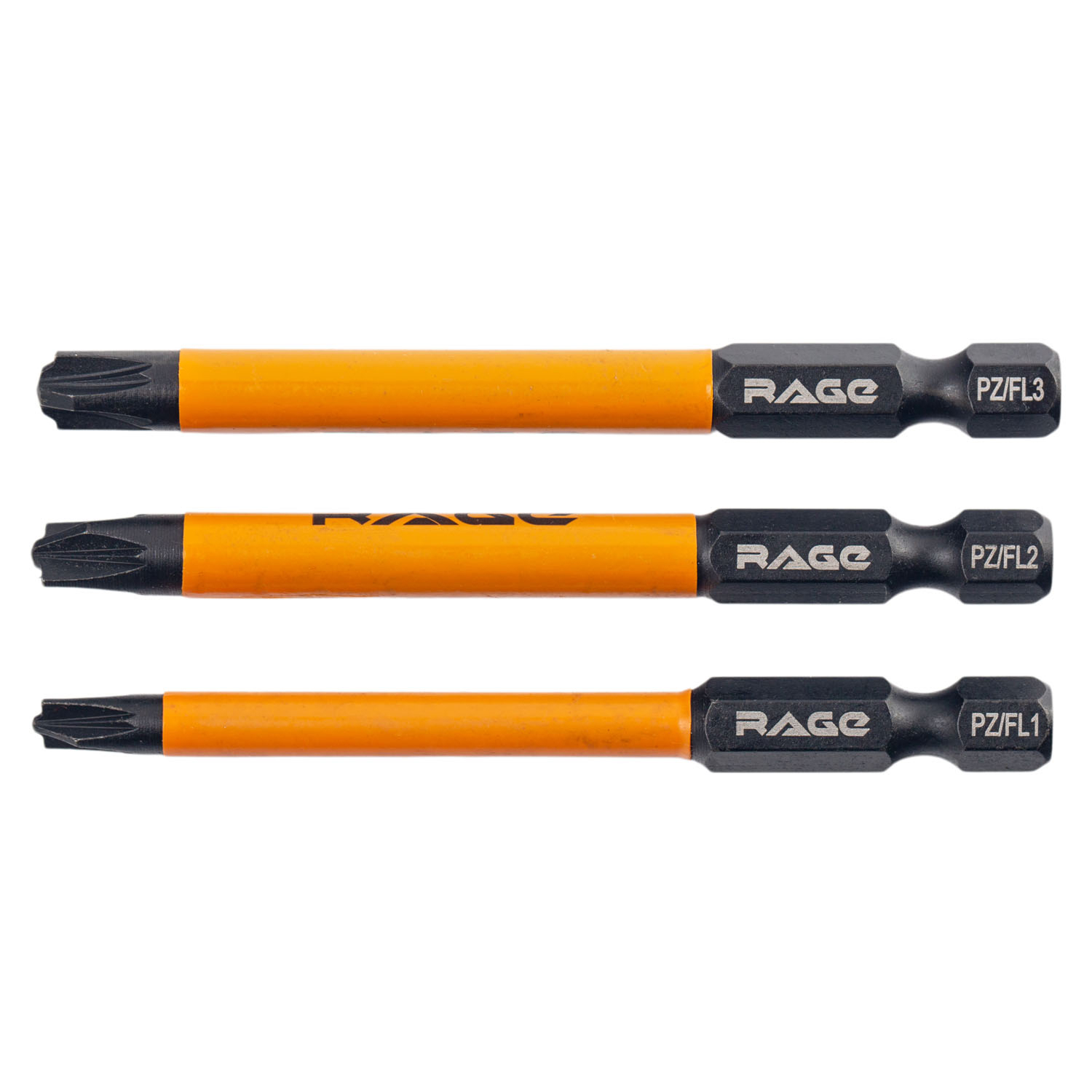 Биты для электриков магнитные S2 PZ/FL1 PZ/FL2 PZ/FL3 x 75 мм 3 шт