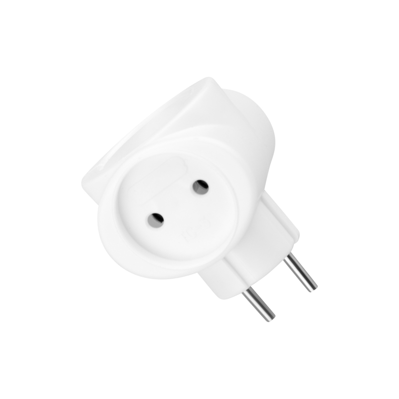 Тройник электрический 220 В 6 А белый, REXANT