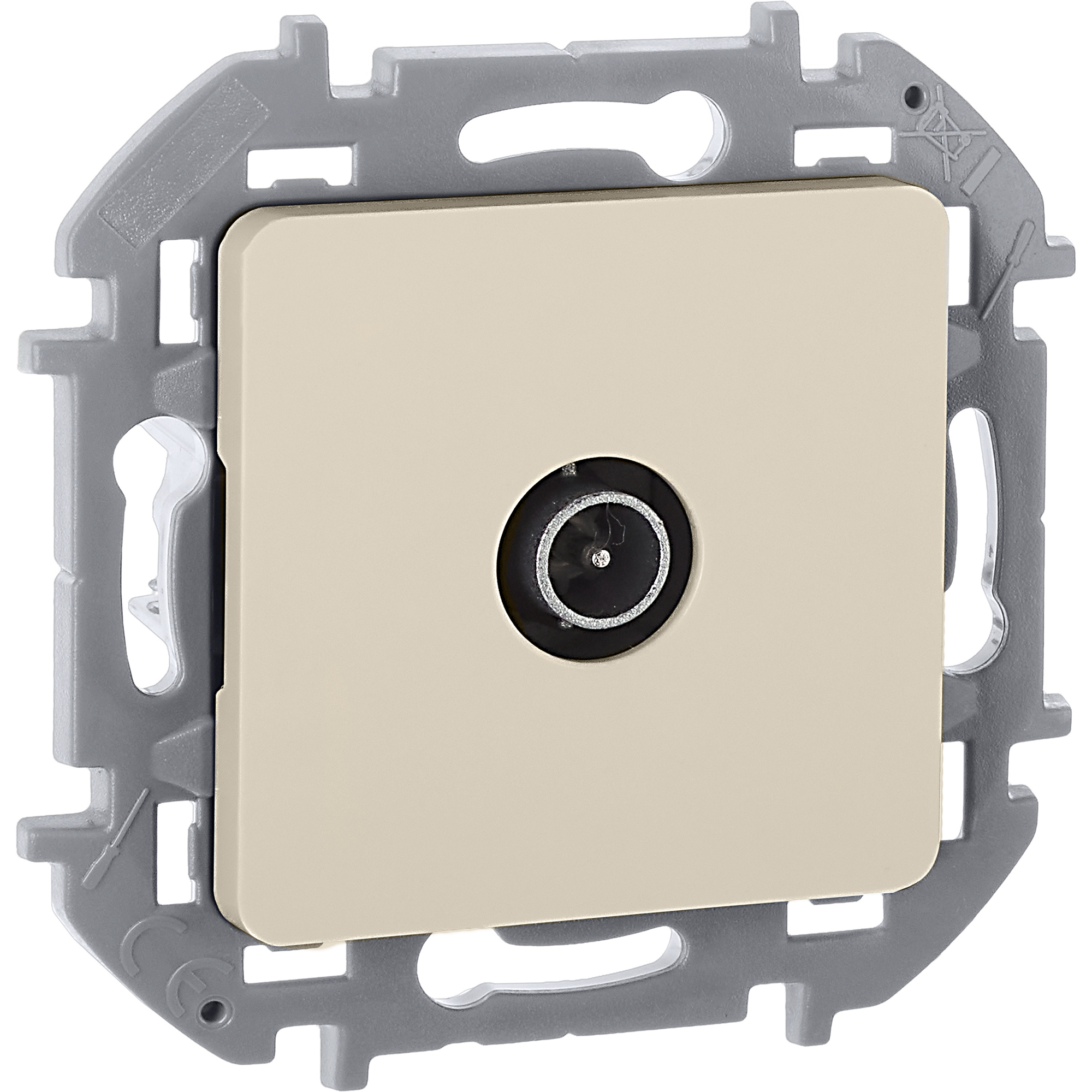 Розетка TV оконечная 10 дБ 5 862 мГц INSPIRIA слоновая кость