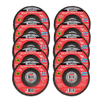 Круг лепестковый торцевой, P 80, 125 х 22,2 мм