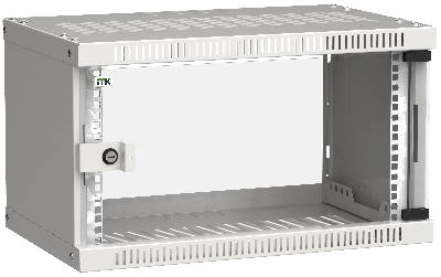 Шкаф LINEA WE 6U 550x350мм дверь стекло серый